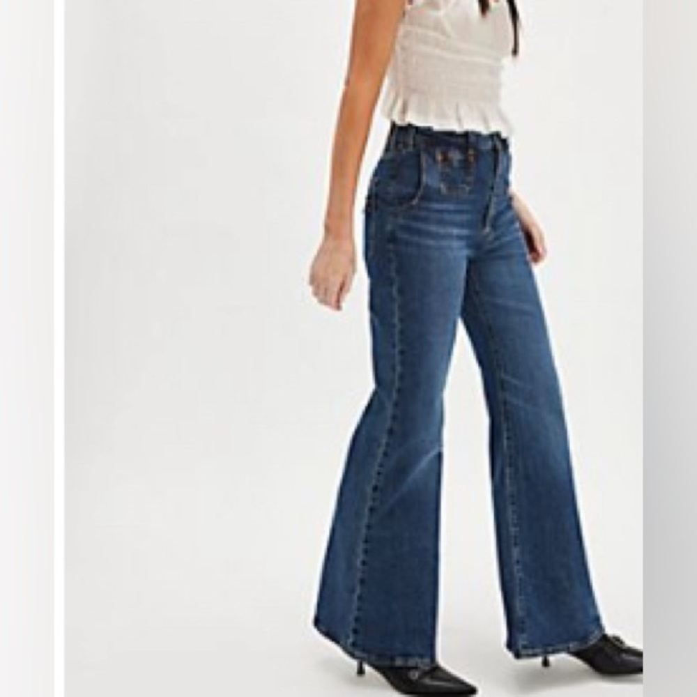 Levi's Women's Flare Jeans - Dark Blue